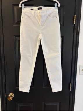 Talbots Cream Skinny High-Rise Jeans for Women